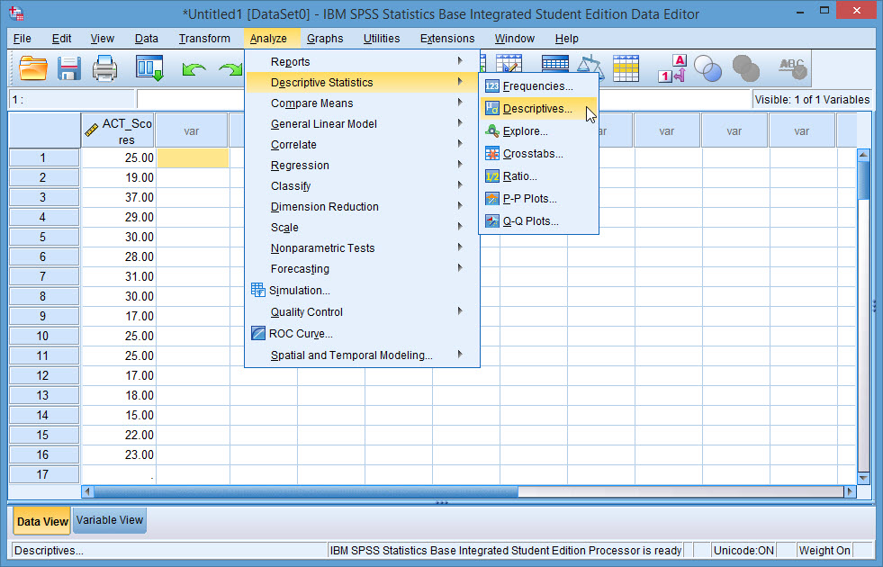 SPSS Instruction