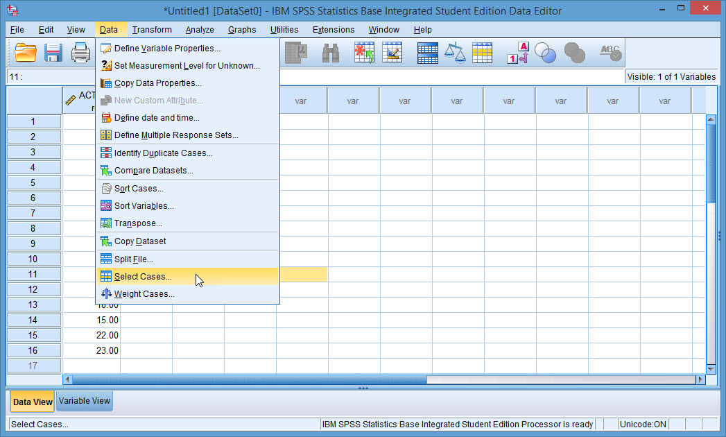 SPSS Instruction