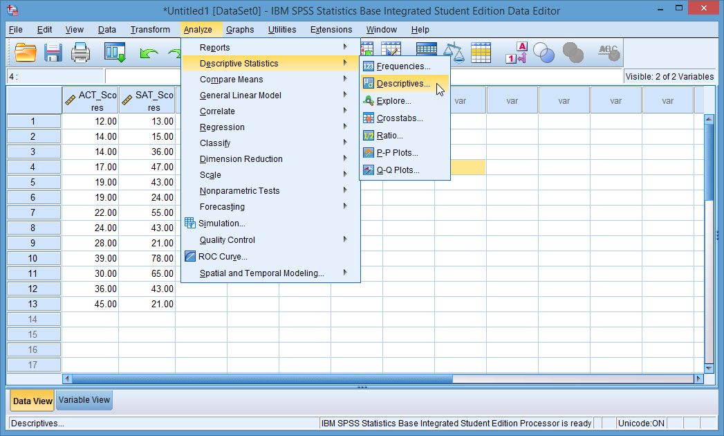 SPSS Instruction