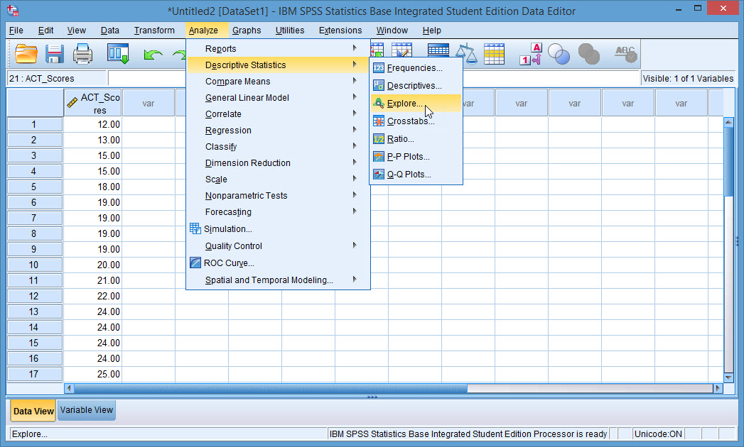 SPSS Instruction