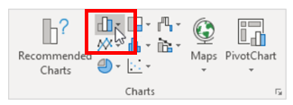 Excel Bar Charts step 2a