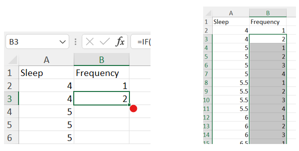 Excel Dot Plot step 4