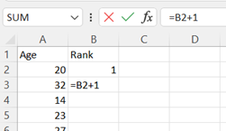 Excel Normal Probability Plot step 3