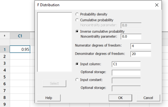 Minitab Instructions