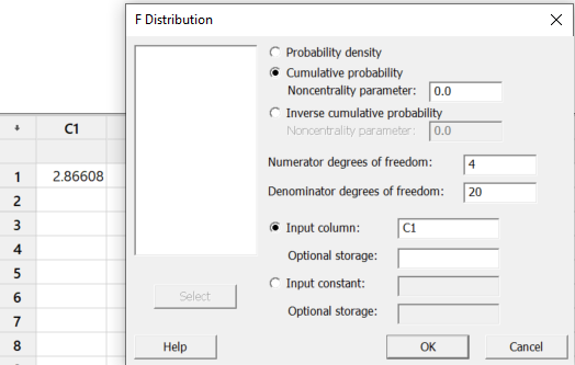 Minitab Instructions