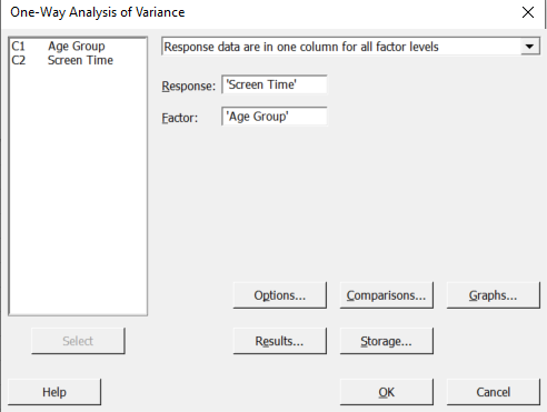 Minitab Instructions