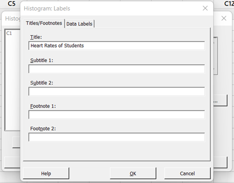Minitab Instructions