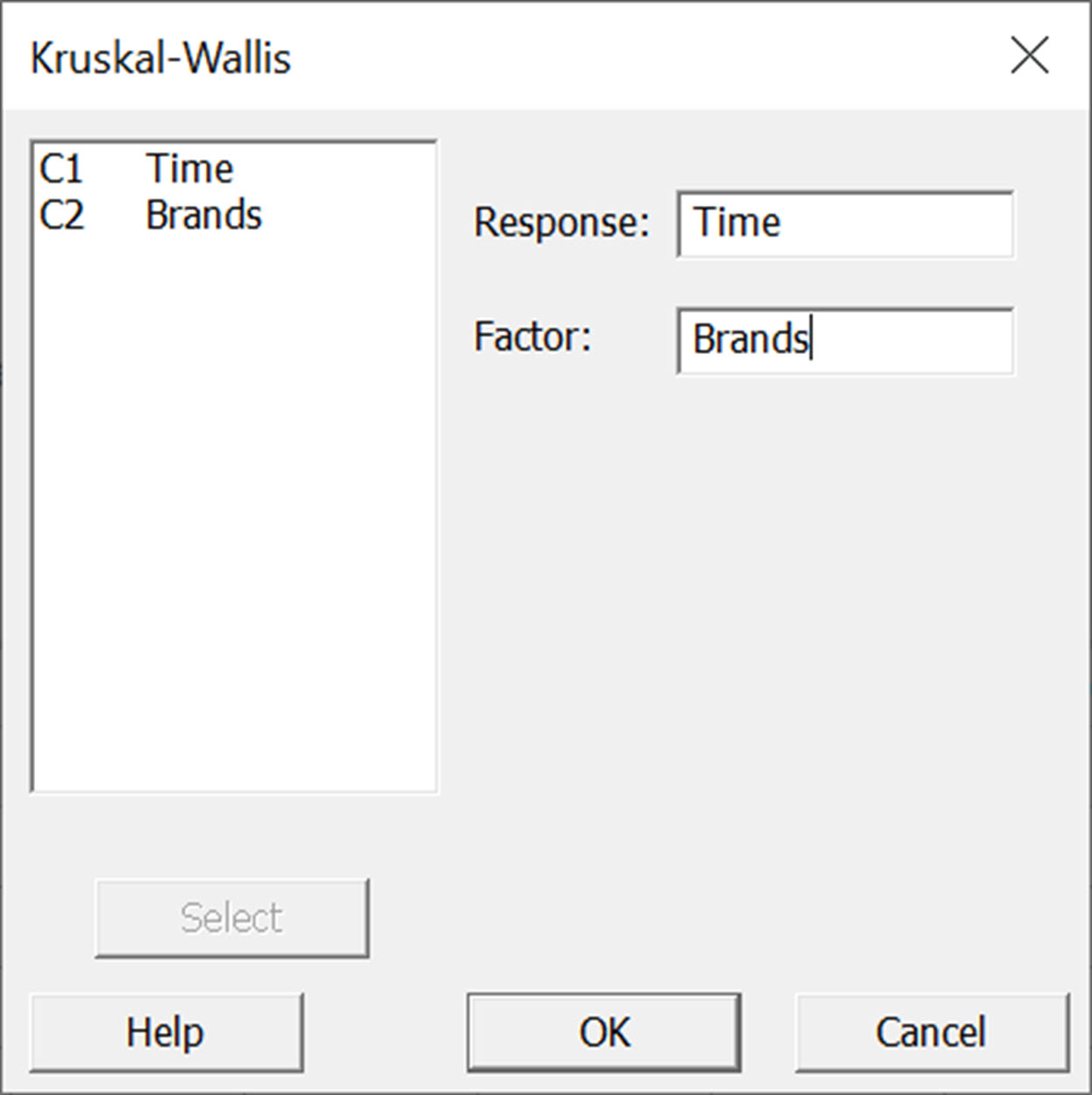 Minitab Instructions