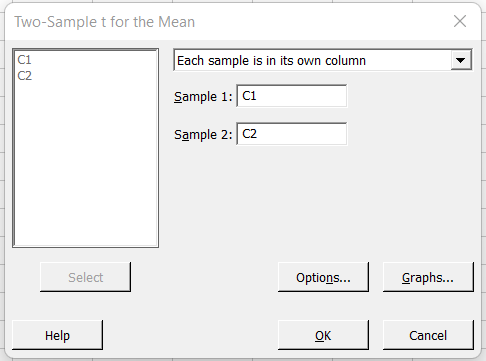 Minitab Instructions