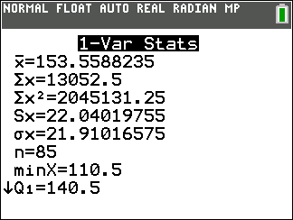 TI-Calculator Descriptive Statistics Two Variable step 9