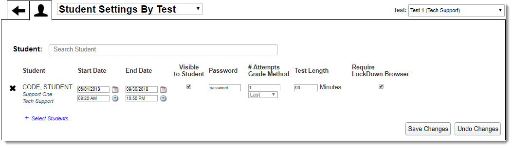 Student Settings 3