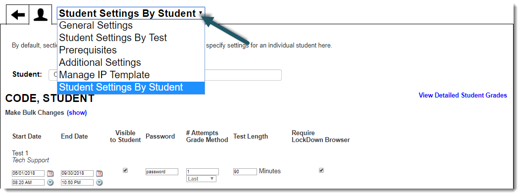 Student Settings 5