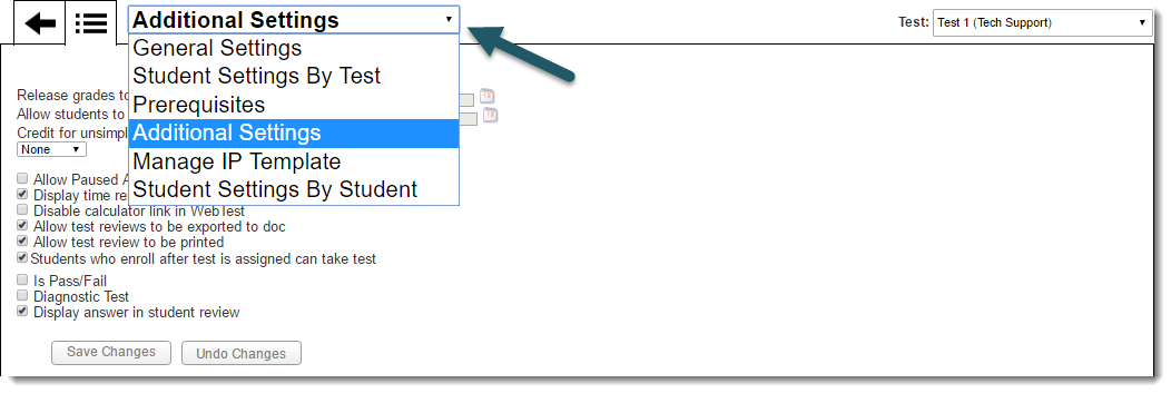 WebTest General Settings 3